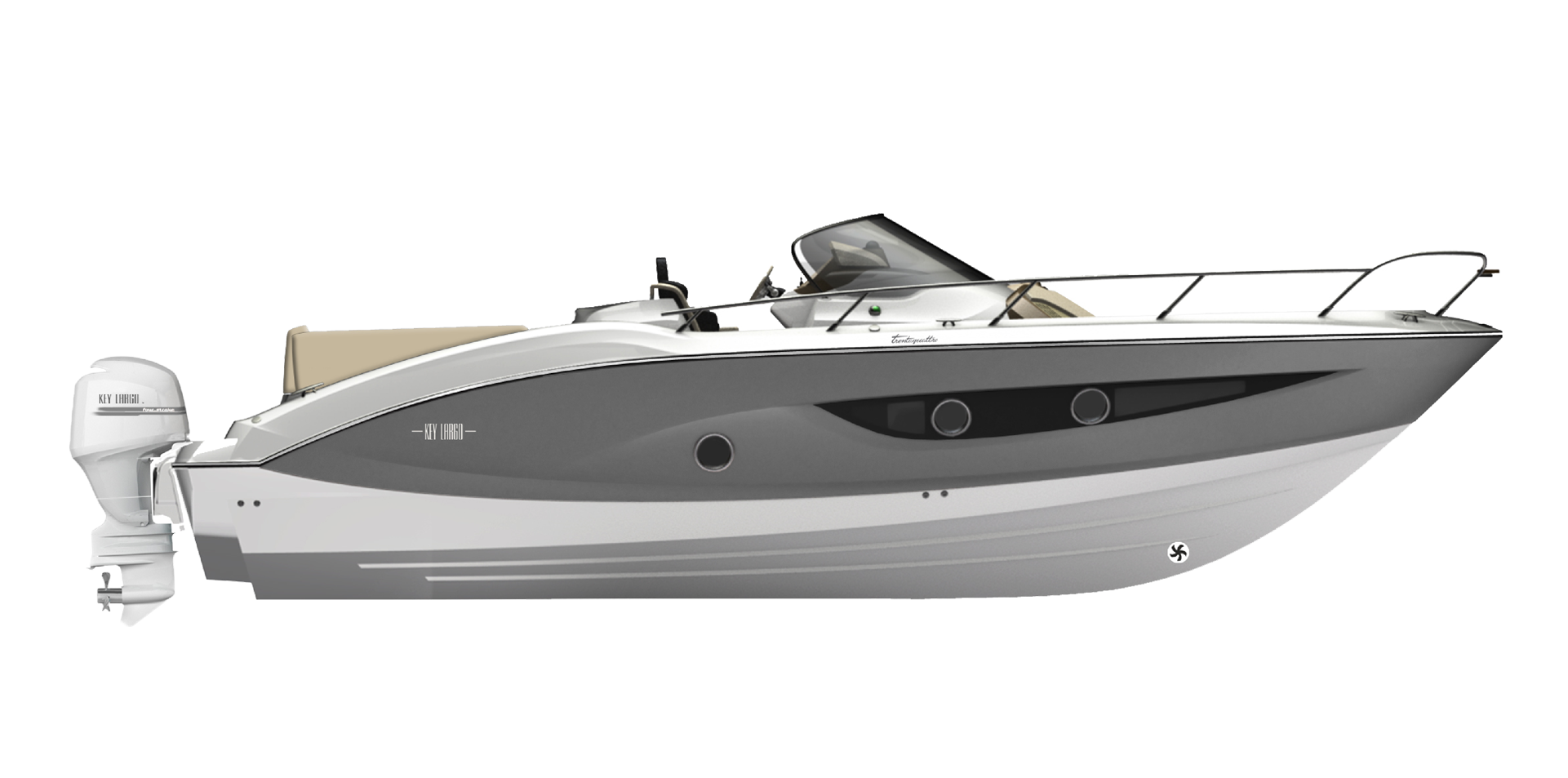 KEY LARGO 34 FUORIBORDO - OUTBOARD LINE